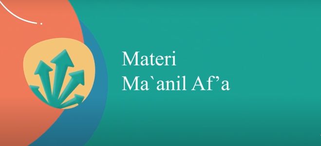 Video Pembelajaran Shorof Istilahi wa Lughowi (MATERI MA`ANIL AF`A part 2)